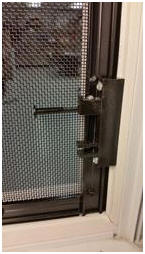 #500B A locking mechanism will lock the screen into the track.
Installs into the screen track like an insect screen.
